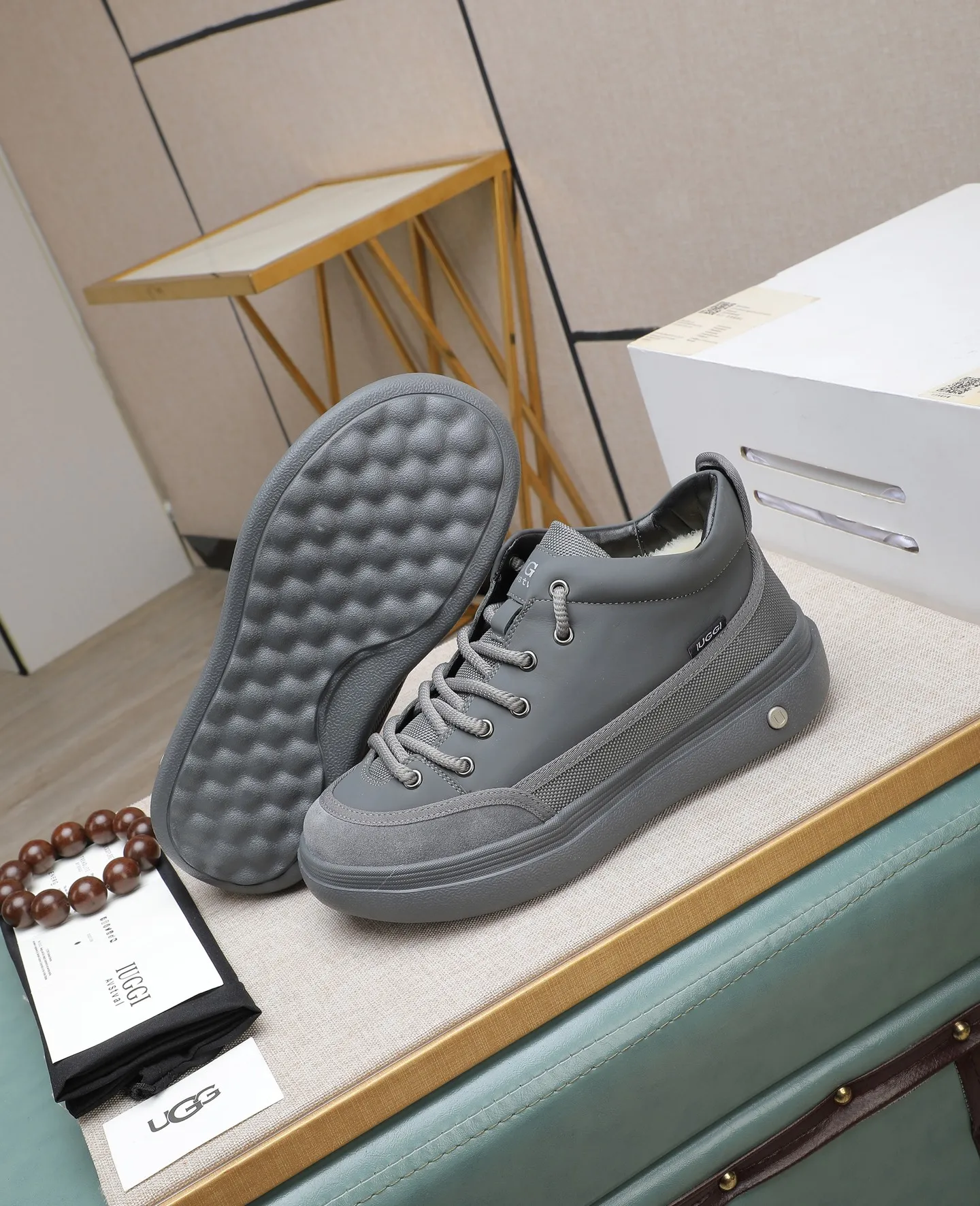 Men's shoes 💰660 IUGGI new retro presbyopia men's shoes, casual and versatile, full of high-end sense, fashionable, luxury and personalized style, joint style, retro presbyopia factor, full of handsome style, first layer suede cowhide, lining wool, rubber outsole, light and non-slip size: 39-44